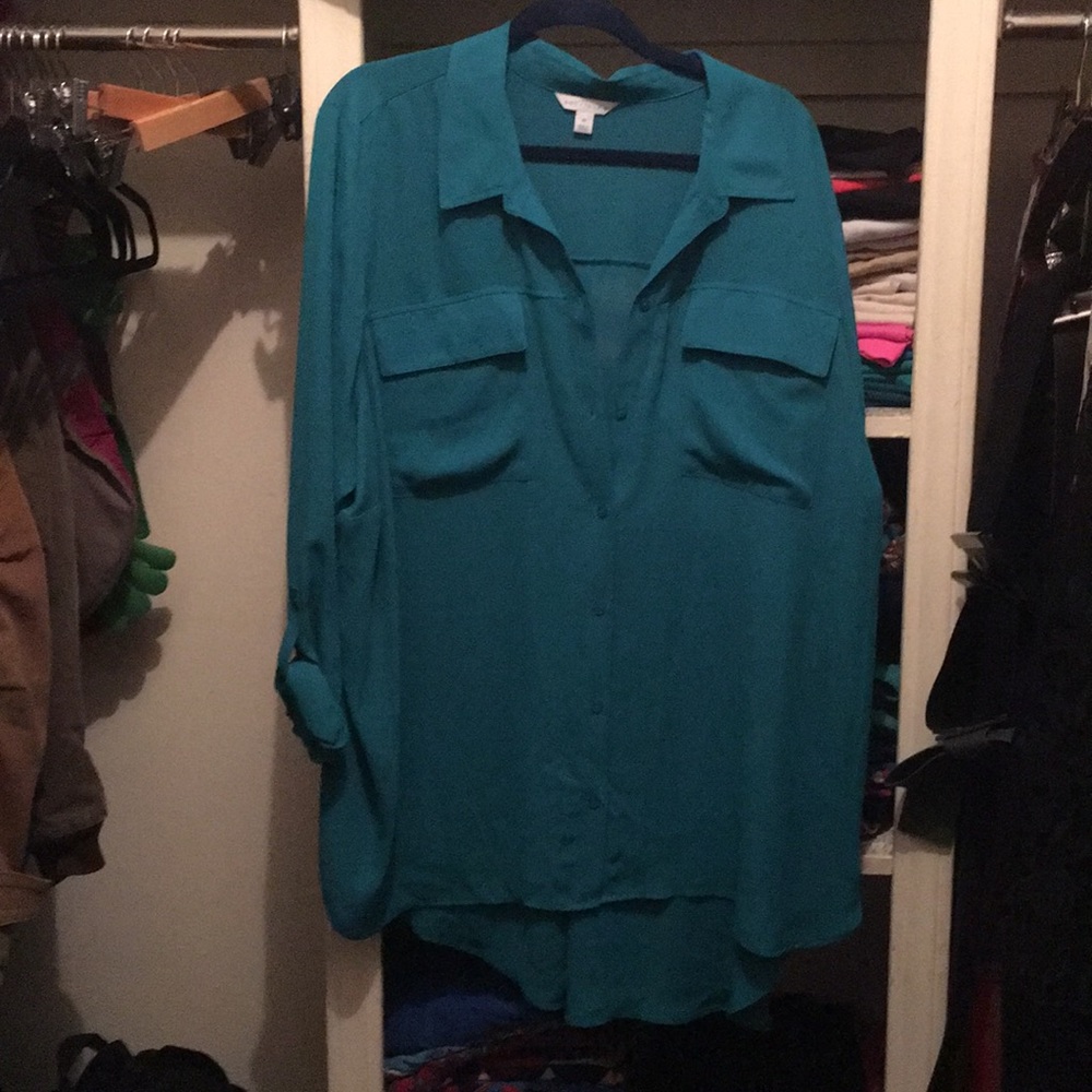 Sheer Button Down